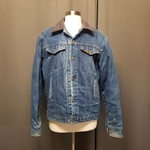 Vintage 90s Saddle King‎ Barrel Racing Rodeo Embroidered Jean Trucker Jacket - Picture 2 of 10